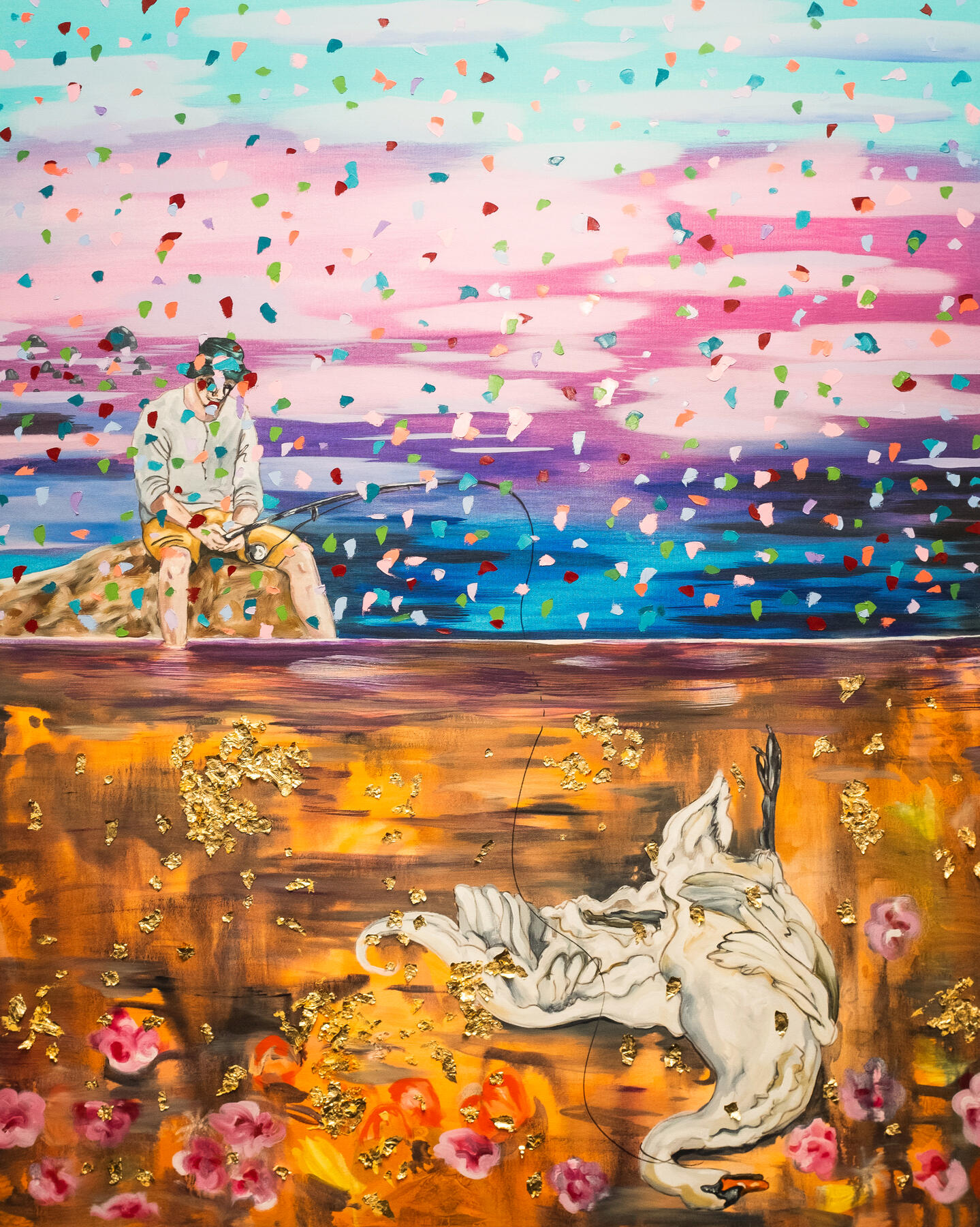 Too Soon for Honey - 60" x 48", Oil on canvas